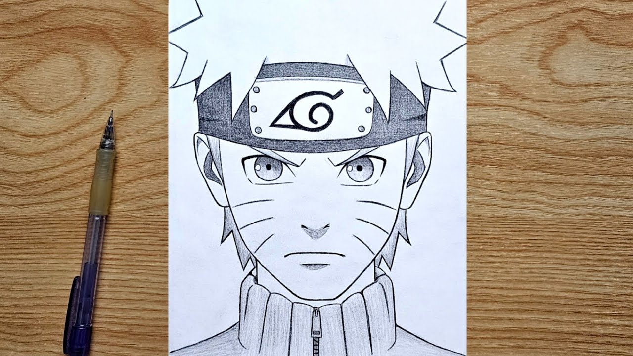 How to draw Naruto Uzumaki step by step | Naruto Easy drawing | Anime tutorial for beginners
