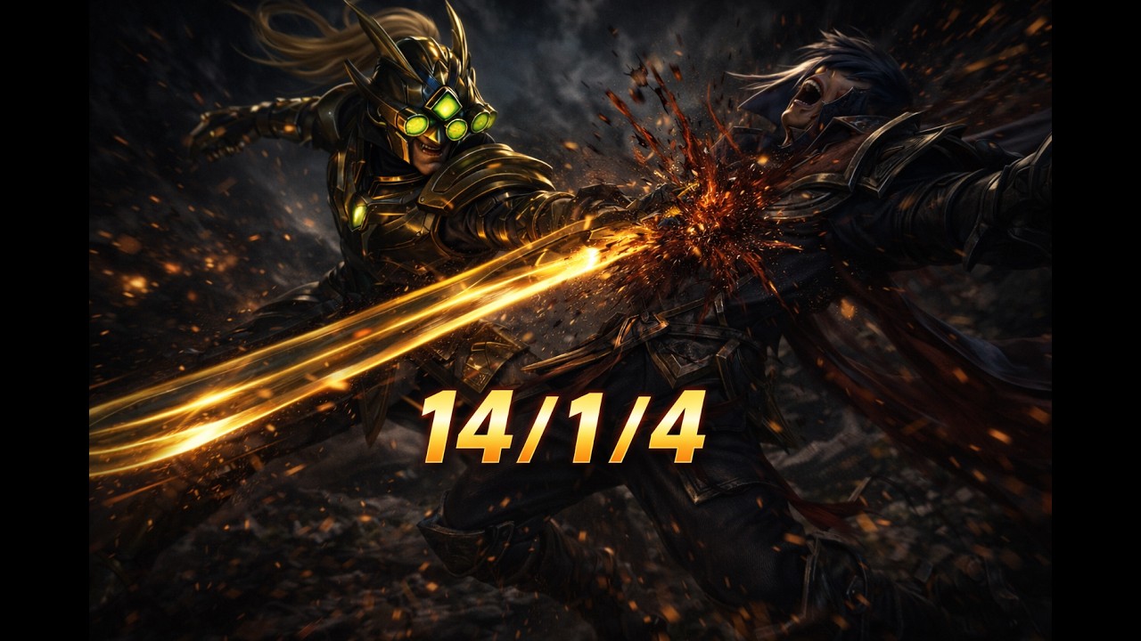 MASTER YI CRIT VS TALON! 14/1/4 @leagueoflegends @riotgames @gaming