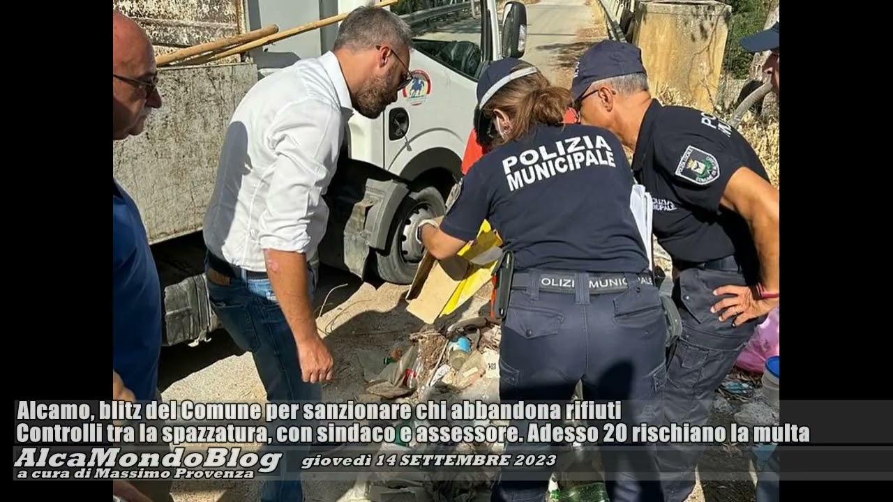 Alcamo, blitz contro gli abbandoni di rifiuti. Indizi tra la spazzatura, 20 rischiano la multa