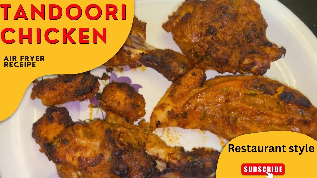 AIR FRYER TANDOORI CHICKEN 🔥|| Restaurant style tandoori || Quick and easy Recipe || Tamil vlogs|| 