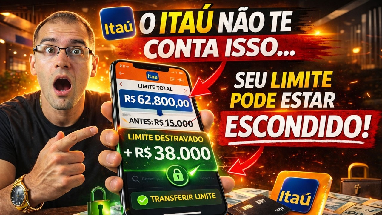 Eu Destravei R$ 38 MIL de Limite no Itaú (Veja Como Fazer!)