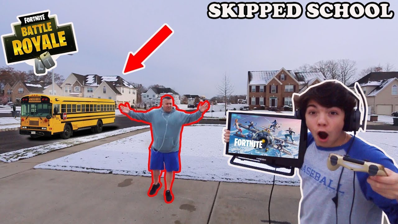 I Skipped School To Play Fortnite Season 7 All Day! *GOT CAUGHT* PARENTS FREAKED OUT!
