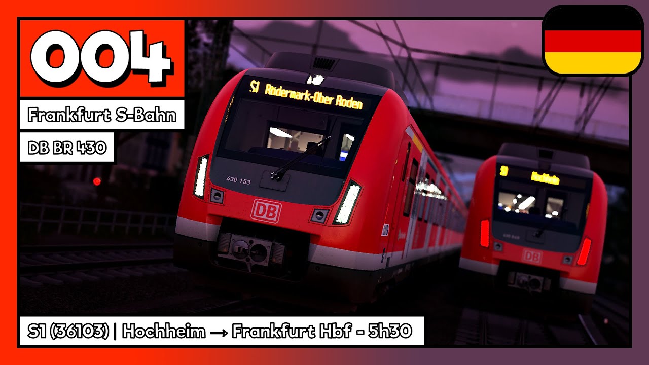 [004] - [Frankfurt S-Bahn] - [S1 n°36103] : Hochheim → Frankfurt Hbf | DB BR 430 ● 5h30