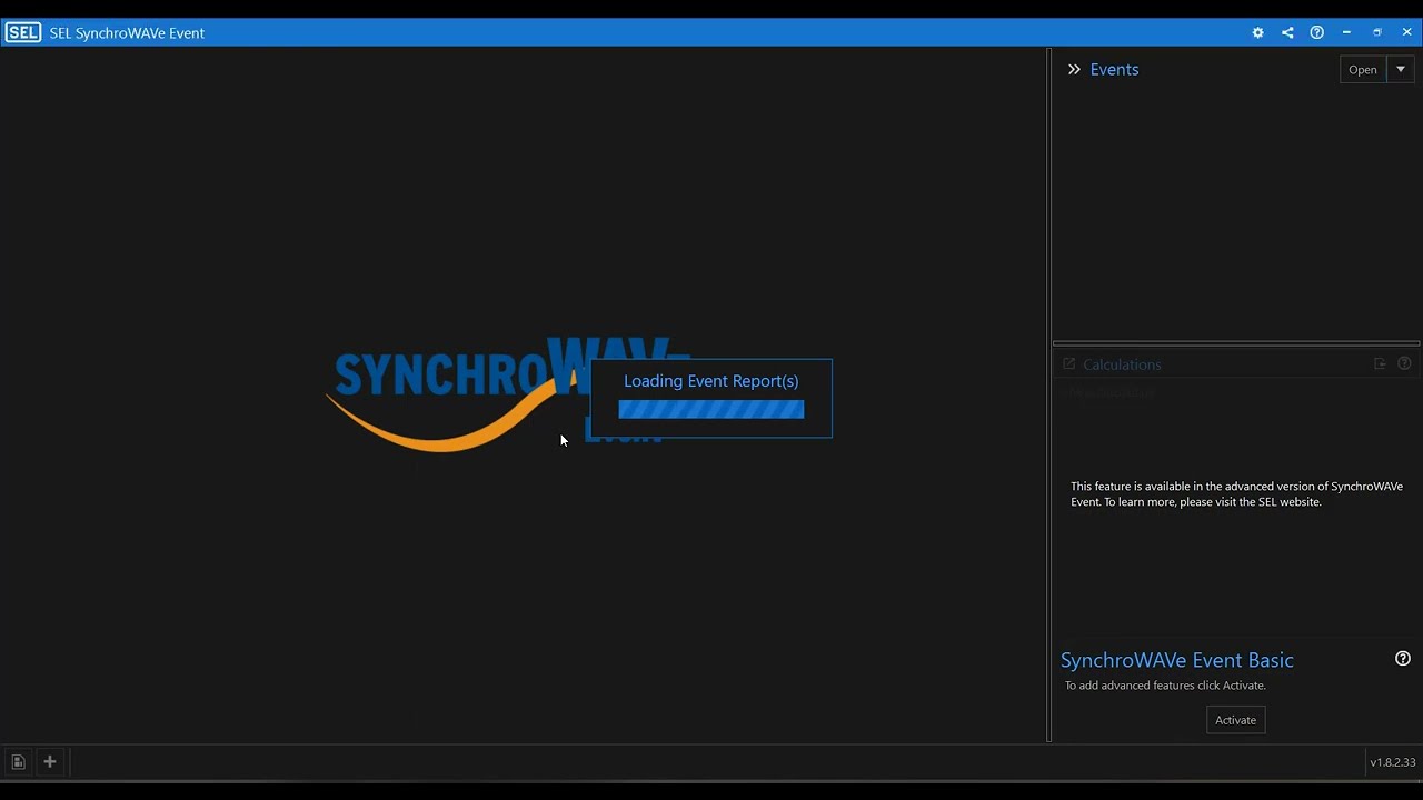 SEL SynchroWAVe Event 1.8.2.33 Software