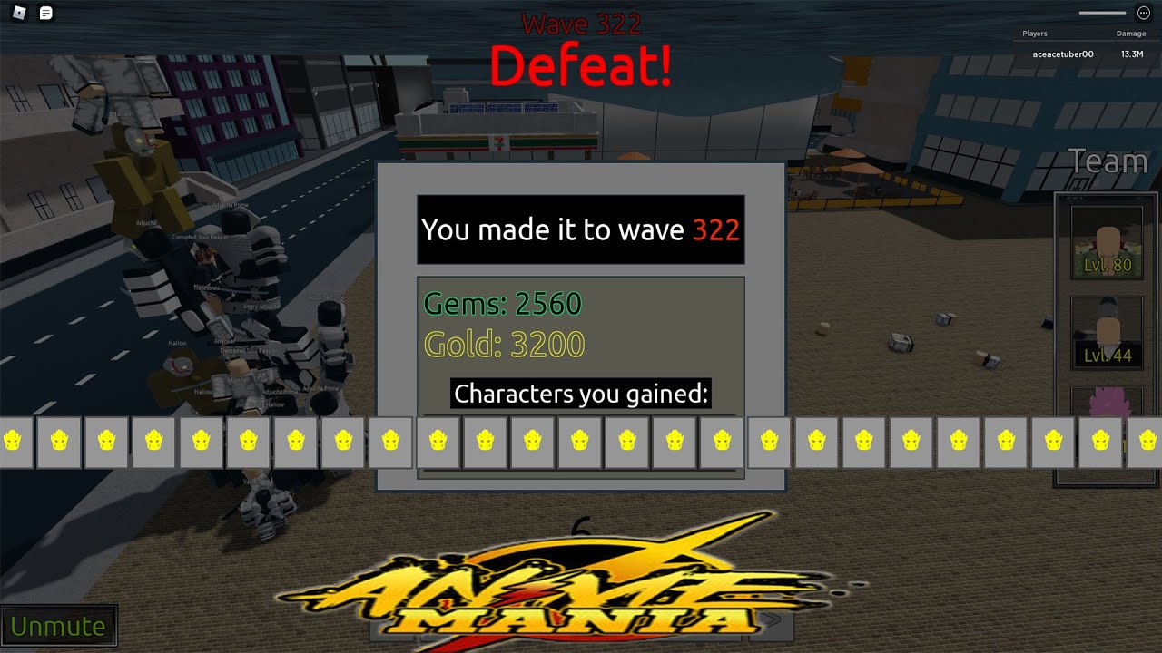 Level 80 Mythical Prime Whitebeard Reaching Wave 300+ Unlimited Mode | Showcase | Roblox Anime Mania