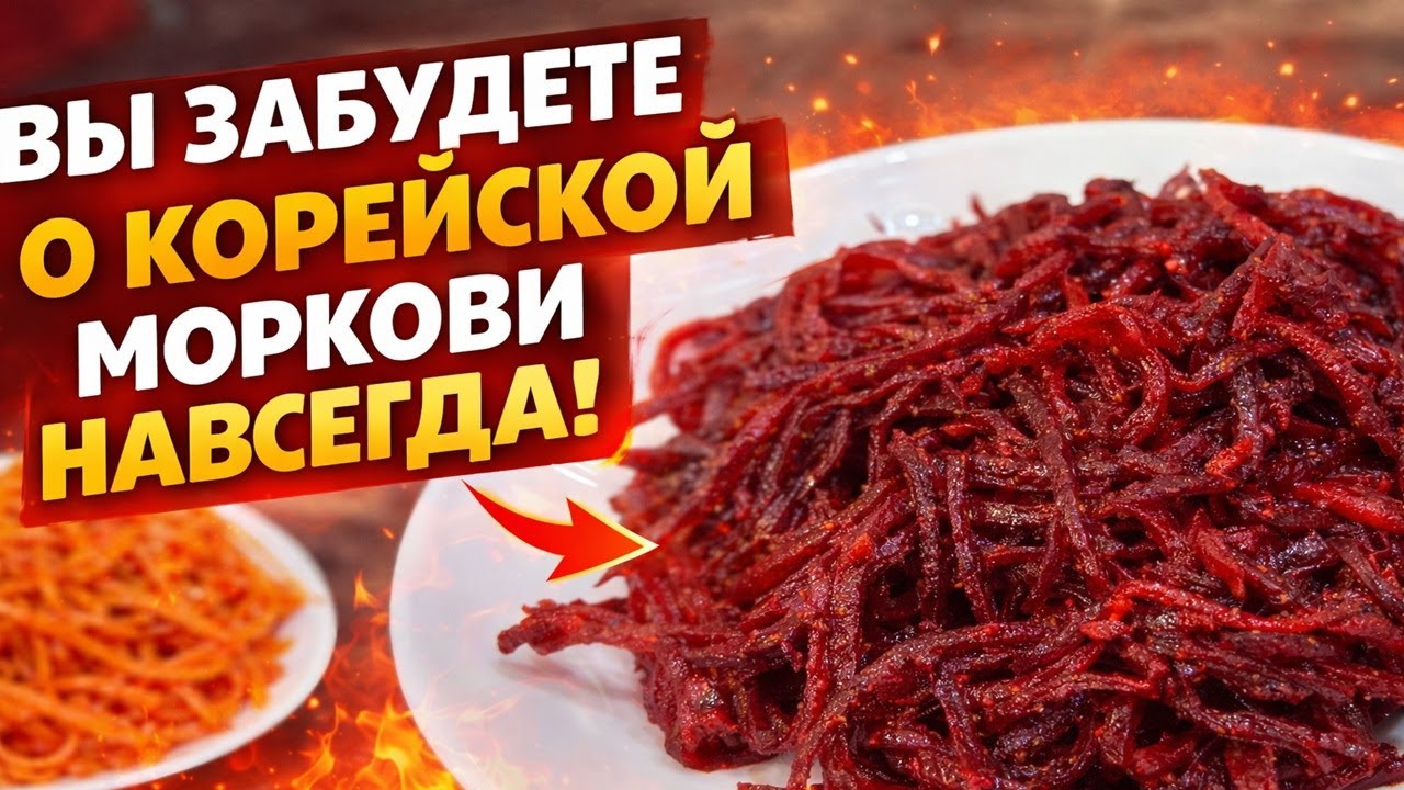В РАЗЫ ВКУСНЕЕ ЧЕМ КОРЕЙСКАЯ МОРКОВЬ! Свекла по-корейски всего за 10 минут! Все просят добавки