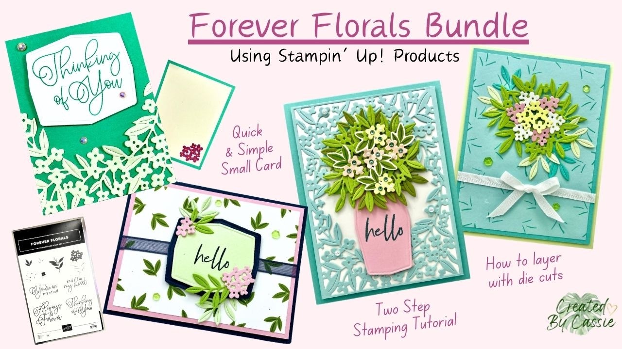 Stampin’ Up Forever Florals Bundle Card Tutorial | Easy Floral Cards for Beginners [Episode 82]