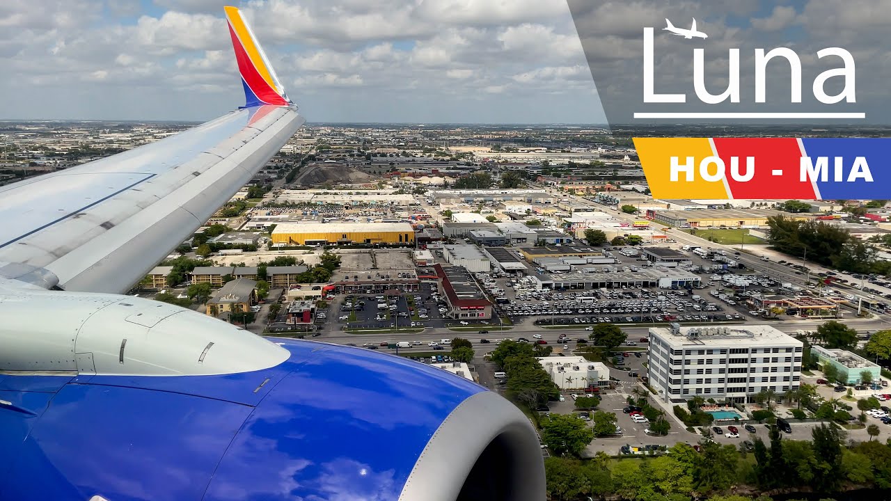 Southwest Airlines Boeing 737-700 Flight From Houston to Miami