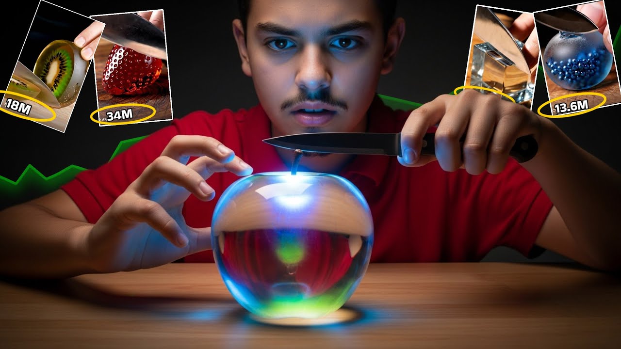 How to Make Instagram Viral Glass Cutting ASMR Videos With AI | Free me ASMR Videos kaise banaye