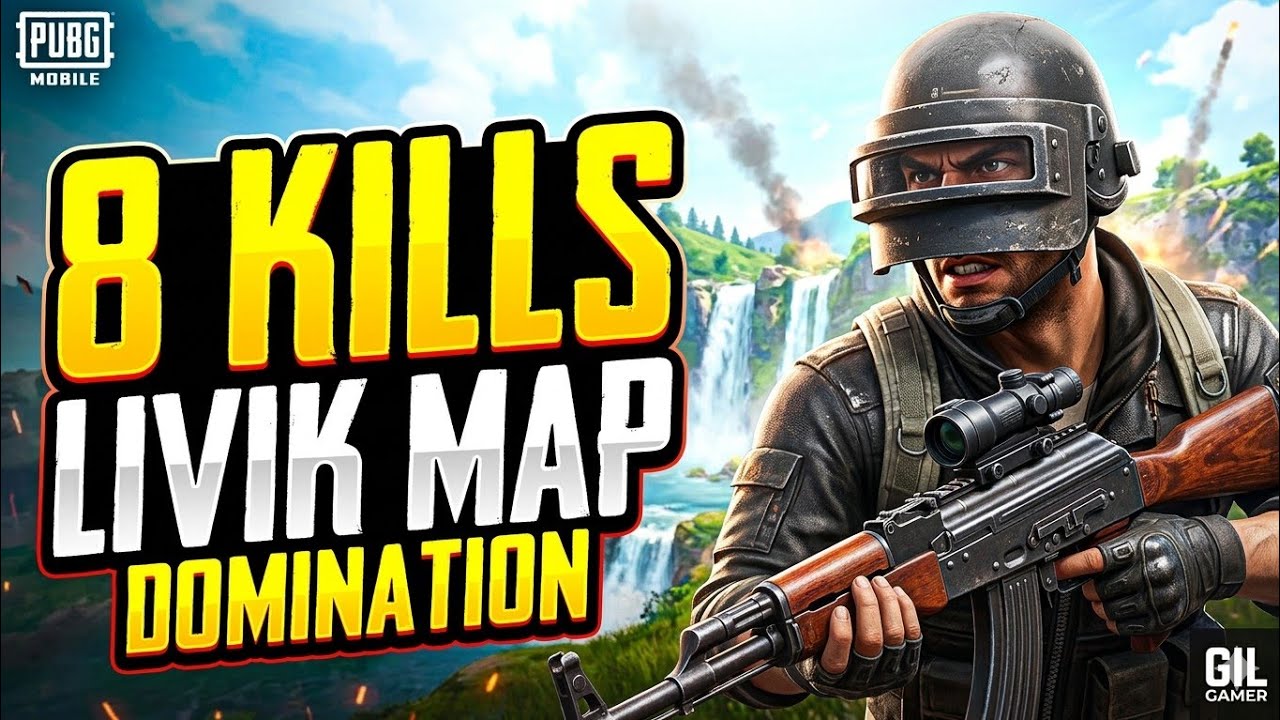 Intense 8 Kills Gameplay in Livik Map! 🔥 PUBG Mobile | Gil Gamer