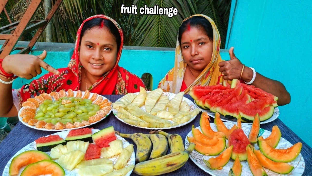 fruit challenging video || orange pineapple 🍍watermelon🍉banana🍌grapes🍇futi || challenge punishment..