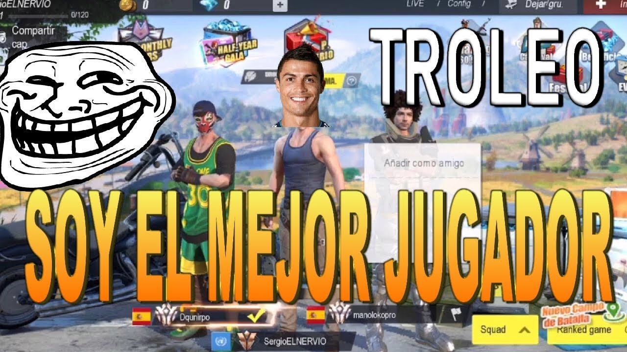 ME HAGO PASAR POR EL MEJOR JUGADOR 😂 Y ME HAGO EL CHULO | RULES OF SURVIVAL TROLEO |PATRIKILL|