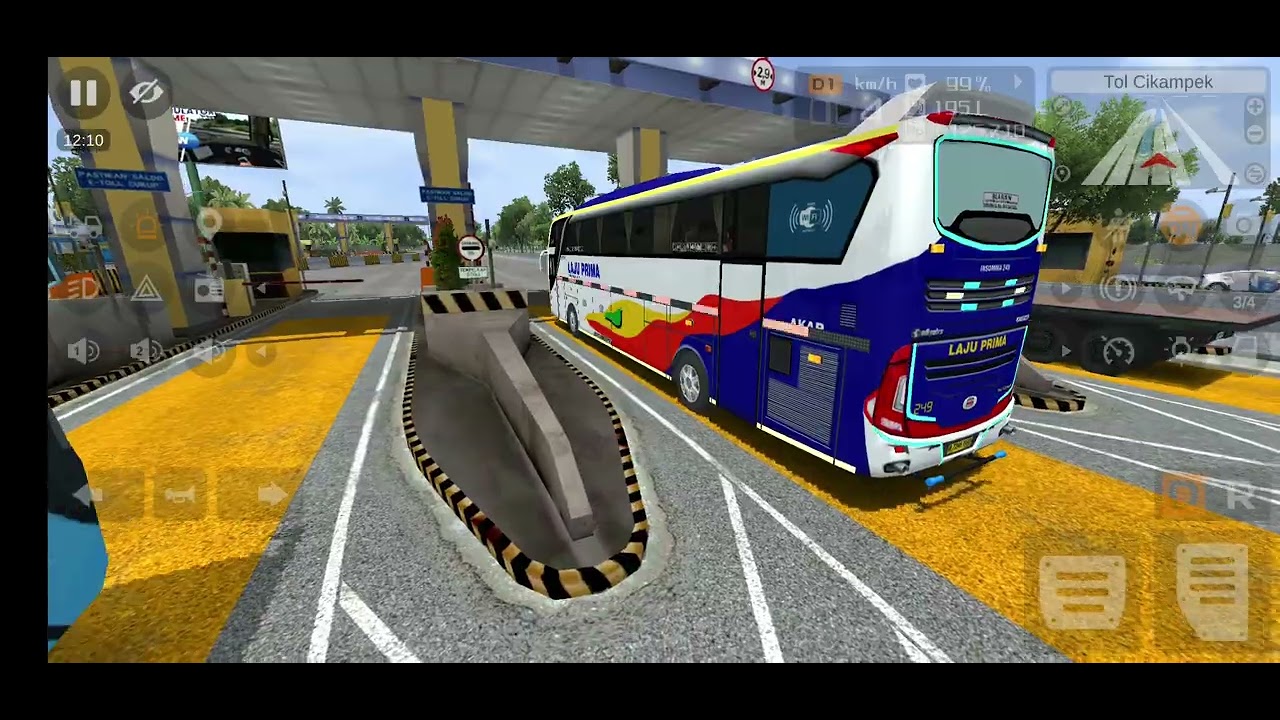 # bus Simulator Indonesia 🇮🇩 # career Mod game play # motorway 🛣 Tol palza road # 