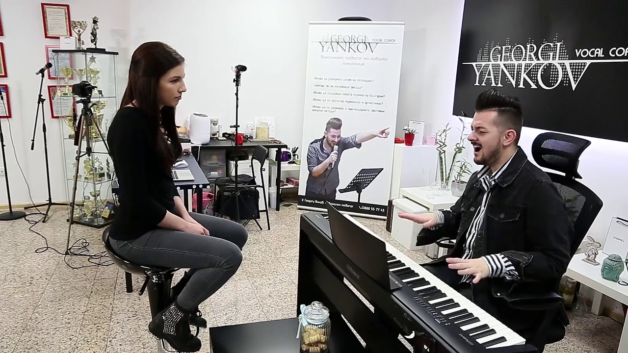 Георги Янков (coach) с Бетина Димитрова (singer) - Over the rainbow