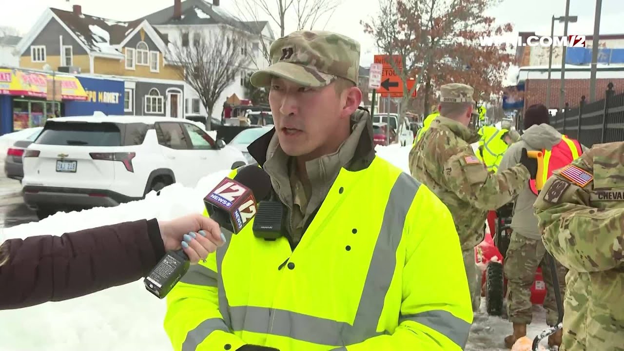 VIDEO NOW: RI National Guard deployed for snow removal in Providence