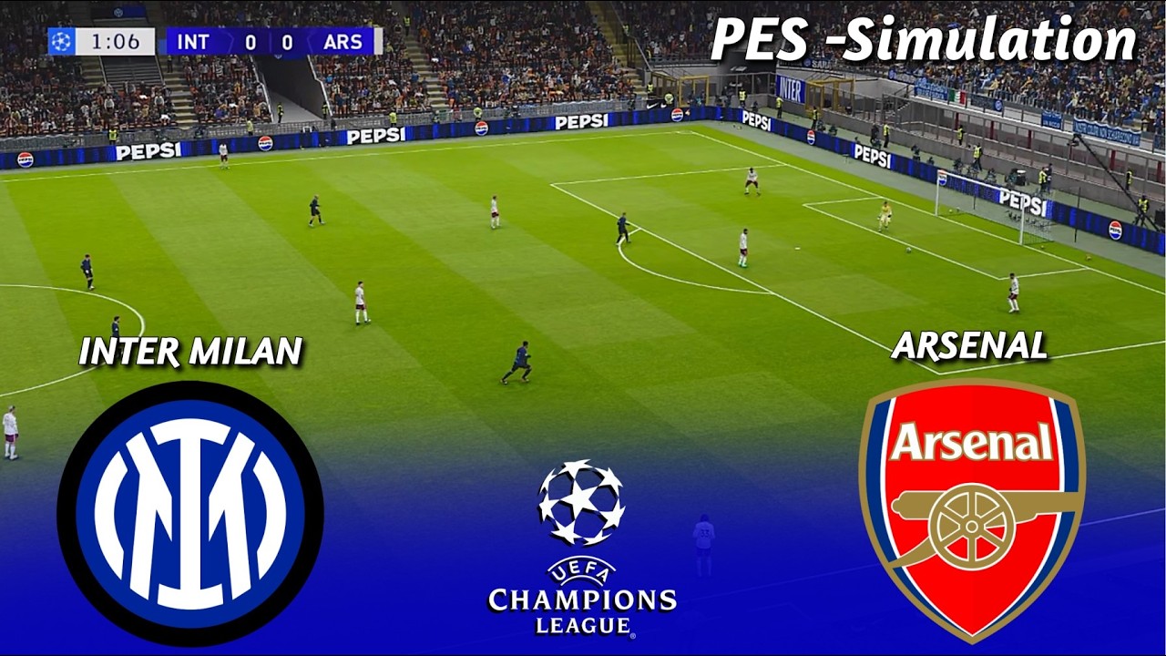 Inter Milan vs Arsenal || UEFA Champions League || PES-21 Simulation