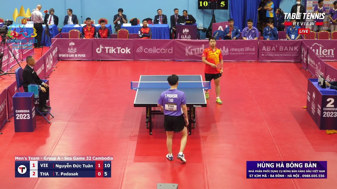 Nguyễn Đức Tuân (VIE) vs (THA) Padasak Tanviriyavechakul | Đồng Đội Nam | Sea Games 2023 (Vòng Bảng)