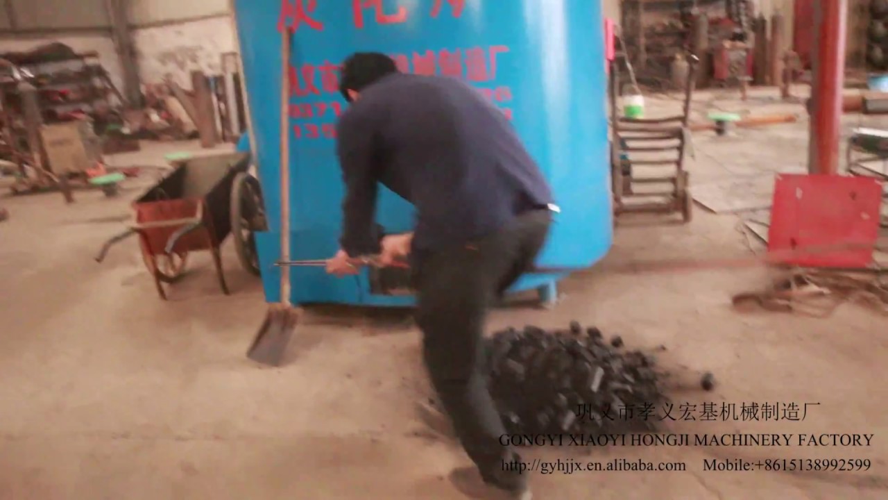 Bamboo Coconut shell Natural Wood Charcoal Making Machine Carbonizer