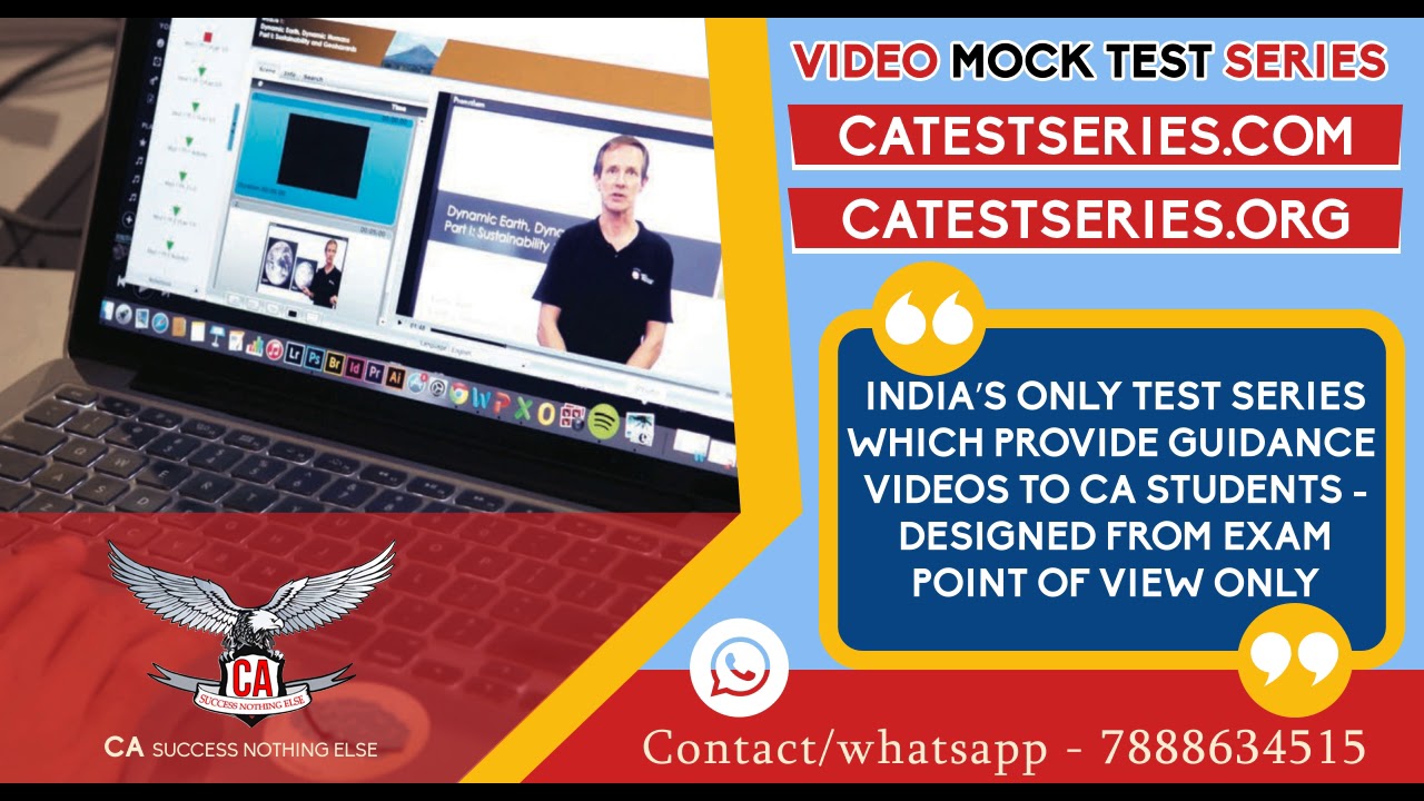 Video Mock Test Series (VMTS) for CA Final & IPCC/Inter Nov 2019