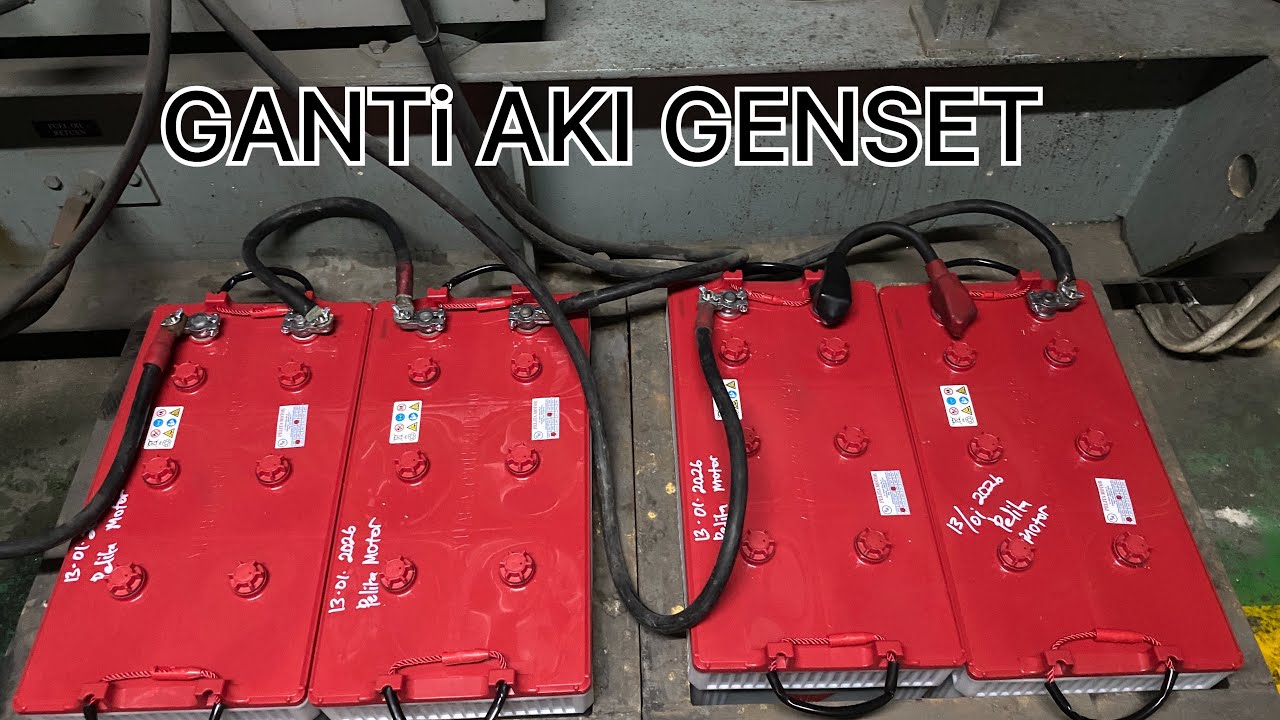 PROSES GANTI AKI GENSET // 13-01-2026