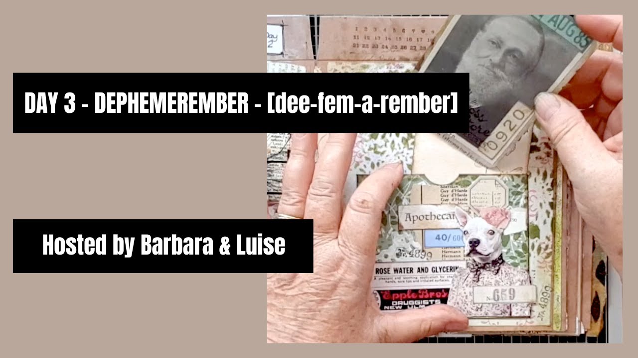 Day 3 #dephemerember 2024 - A Pocket & Journal Card