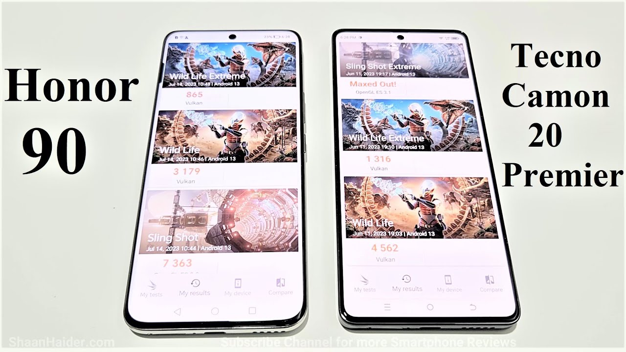 Honor 90 vs Tecno Camon 20 Premier - BENCHMARK COMPARISON