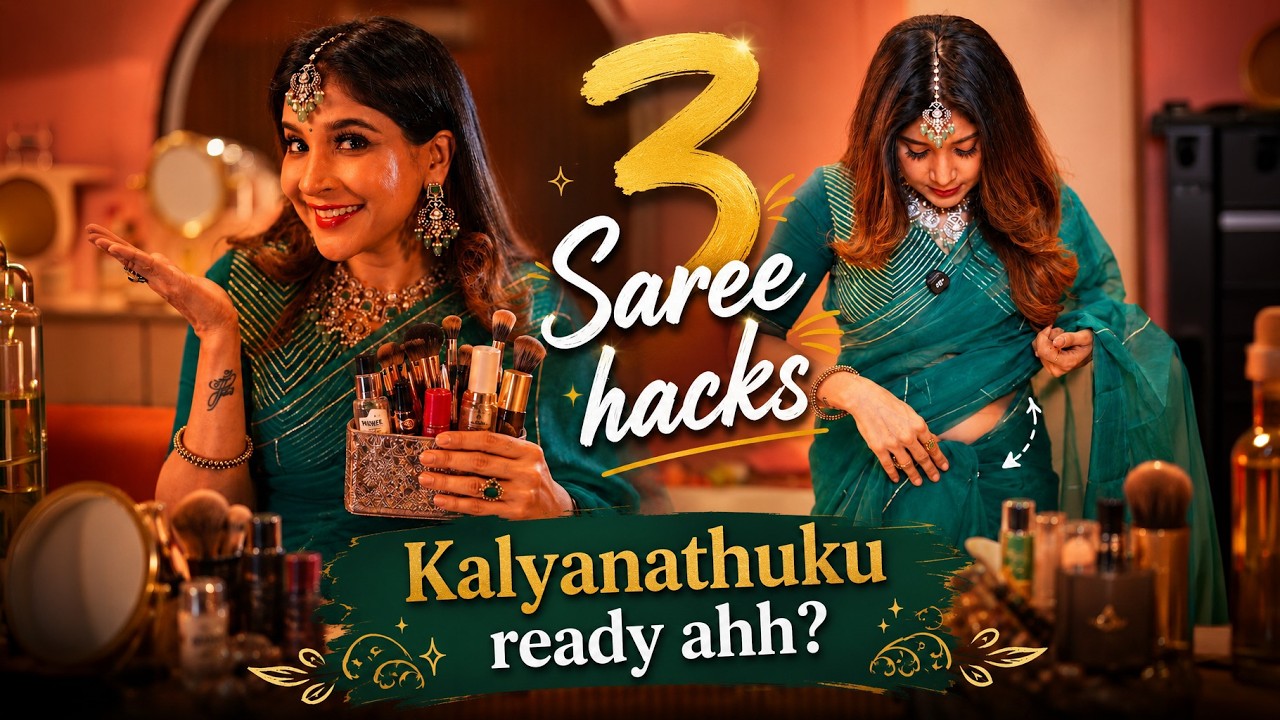 Wedding GRWM: Green Chiffon Saree & Heavy Blouse Reveal + 3 Game-Changing Hacks!| Sakshi Agarwal