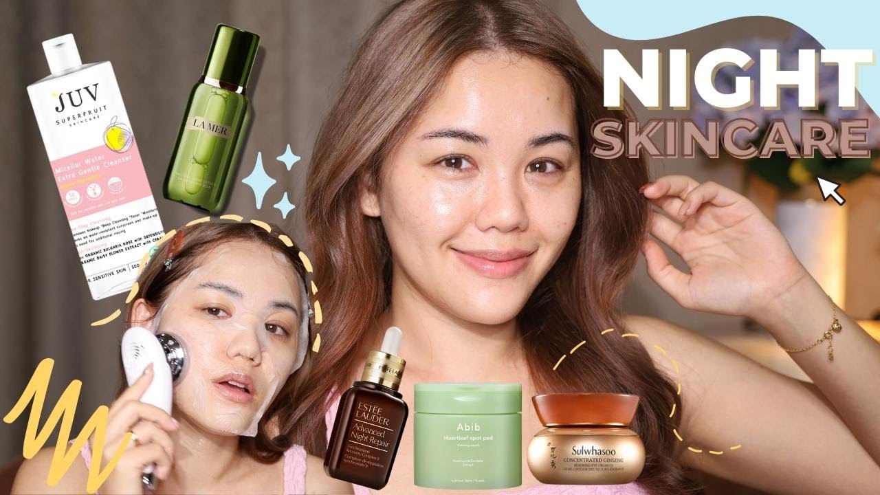 NIGHT Skincare routine 2022 ช่วงนี้ดูแลผิวยังไงบ้าง ตามมาดูกัน | Wonderpeach