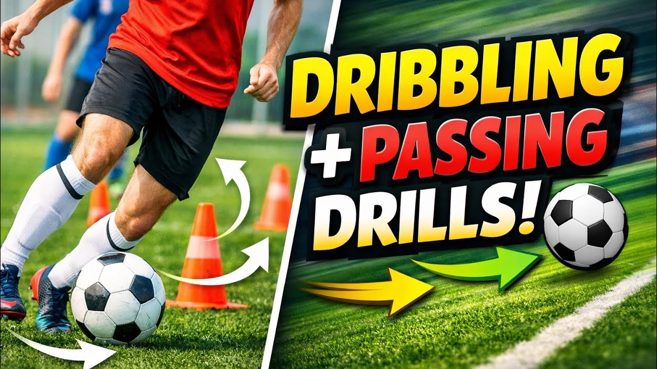 Dribbling & Passing Drills for Football | Best Improve Ball Control Drills Soccer | Ball Mystery 