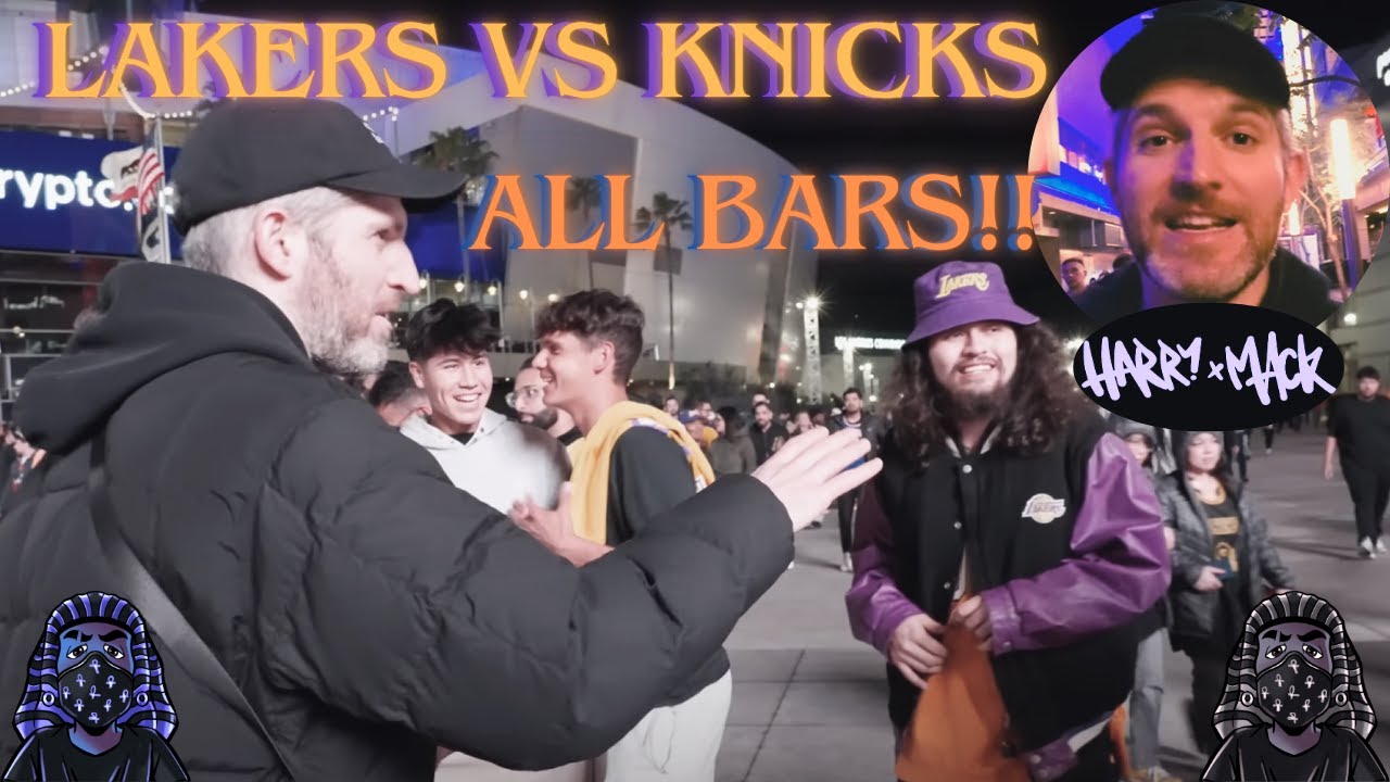 Crowd Goes Wild When Harry Mack Drops Bars at Knicks vs Lakers!