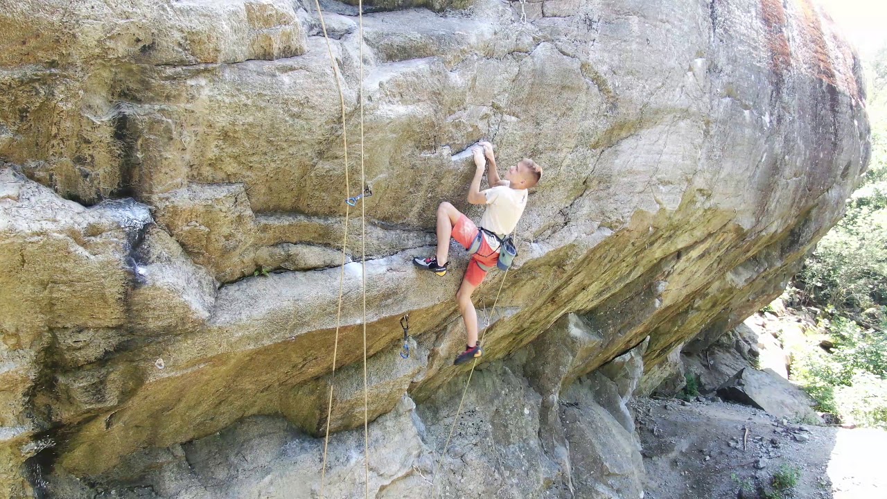 Climbing J&auml;rnmannen  7a - Flaten Stockholm after my injury