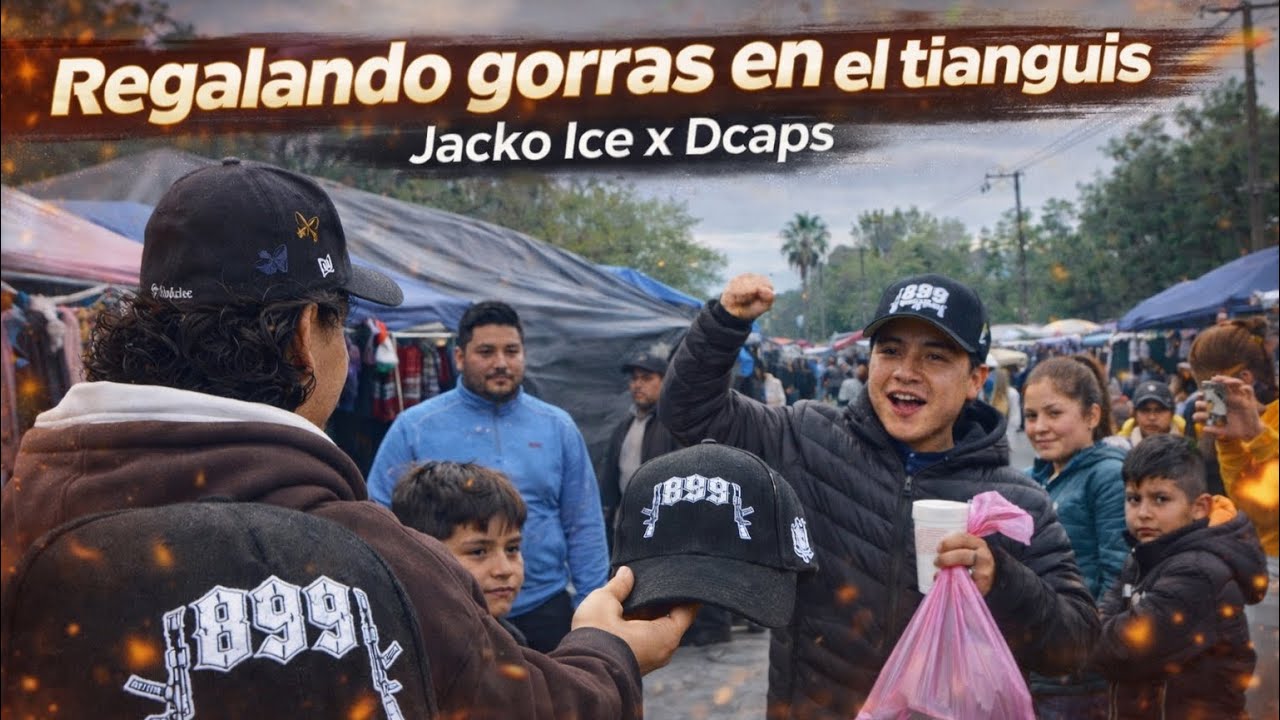 REGALANDO GORRAS EN EL TIANGUIS!!
