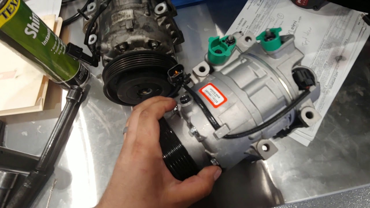 KIA SPORTAGE A/C COMPRESSOR INSTALL
