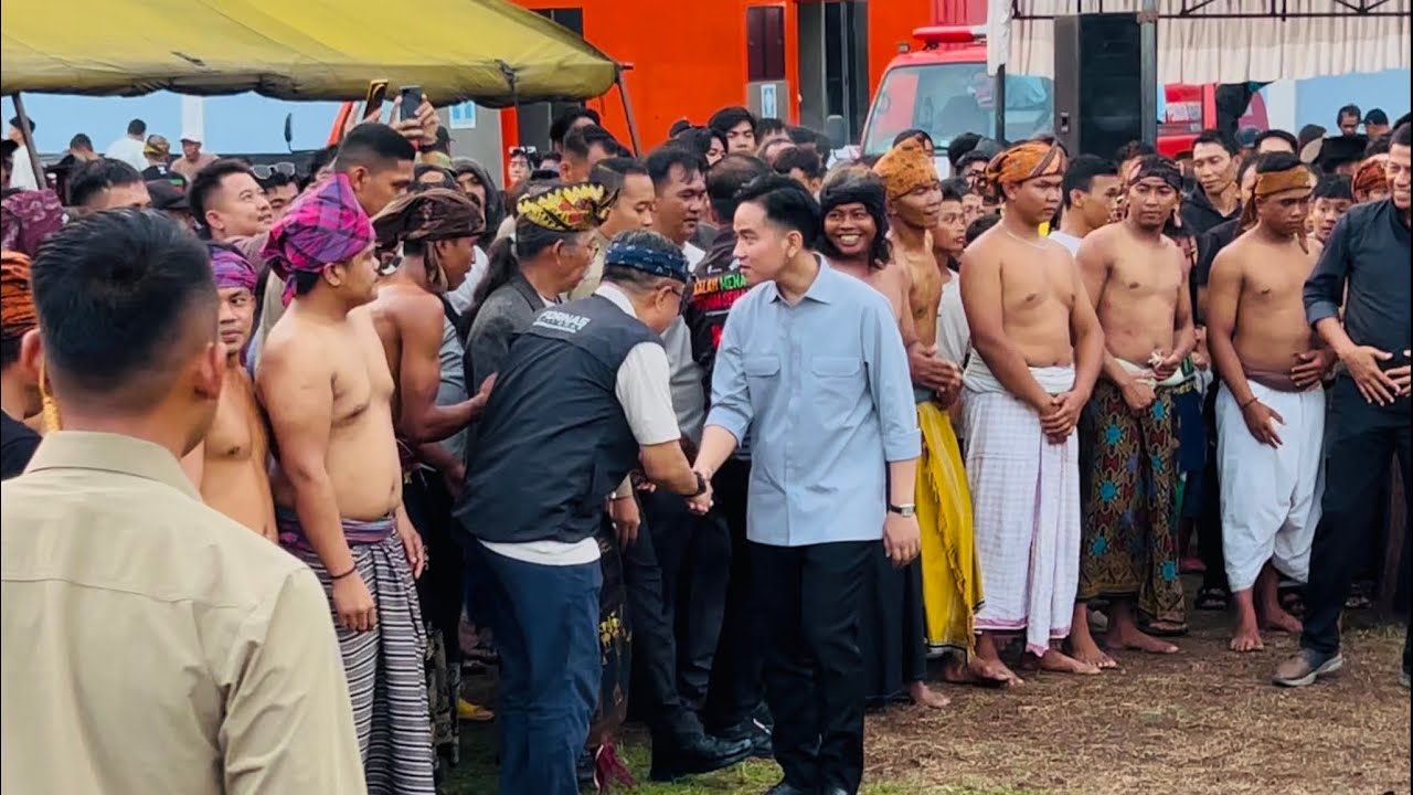 KEREN 🔥WAPRES RI NONTON OMBAK TENANG VS PASOPATI || Peresean Lanud Rembige