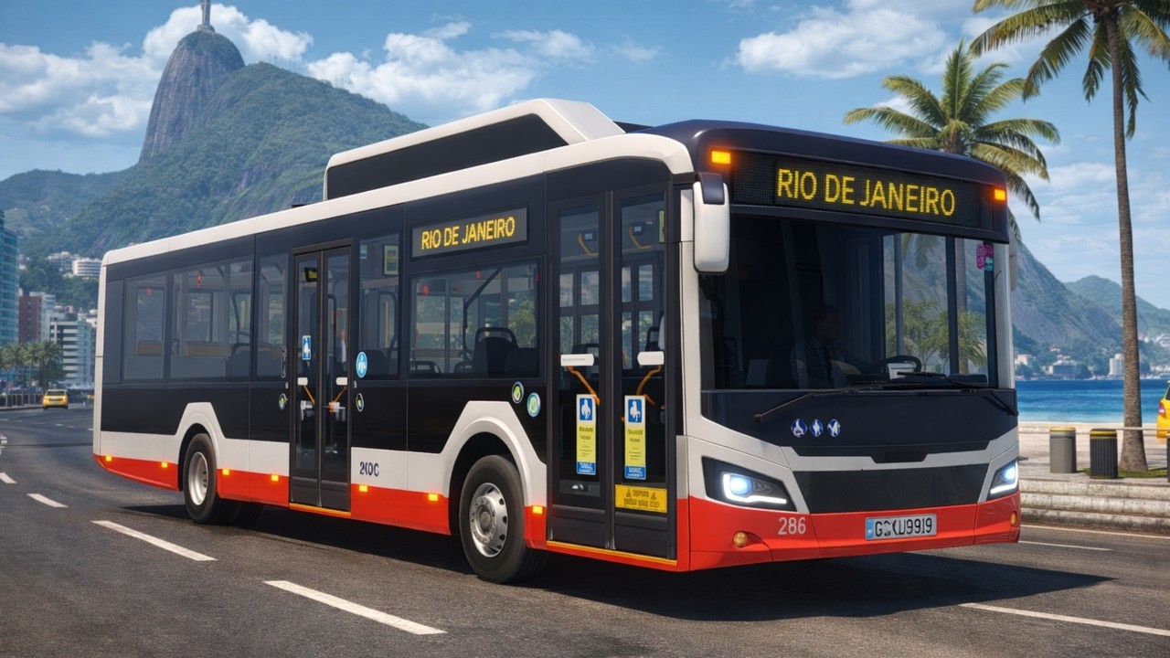 Passenger Transportation by bus in Rio de Janeiro, Brazil - Level 6 - Bus Driving Sim 22