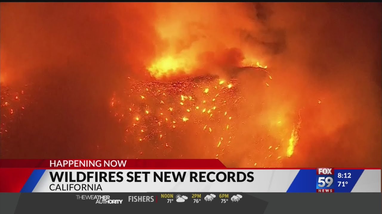 California wildfires set records