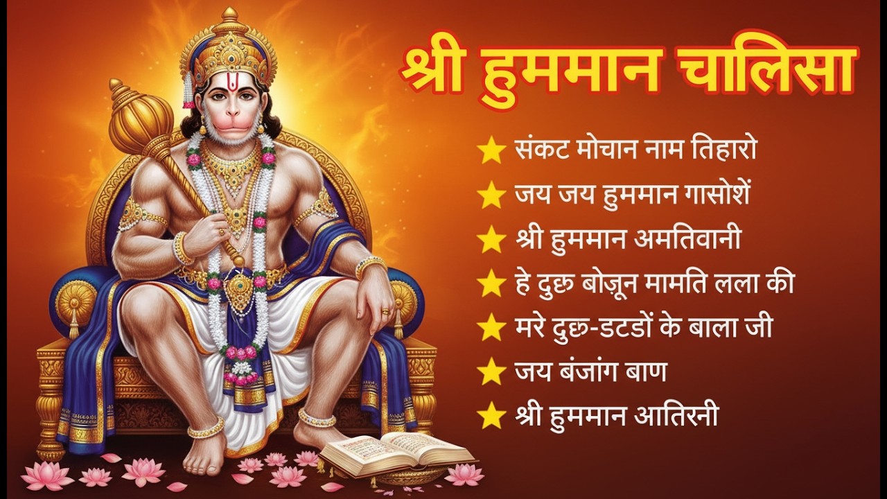 श्री हनुमान चालीसा 🌺🙏 Shree Hanuman Chalisa Original Video 🙏🌺 Gulshan Kumar Hariharan Full HD