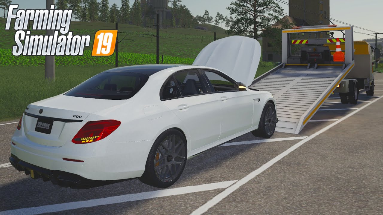 FS19 - Transporting a BRABUS Mercedes-Benz to service - Farming Simulator 2019 Truck Mod
