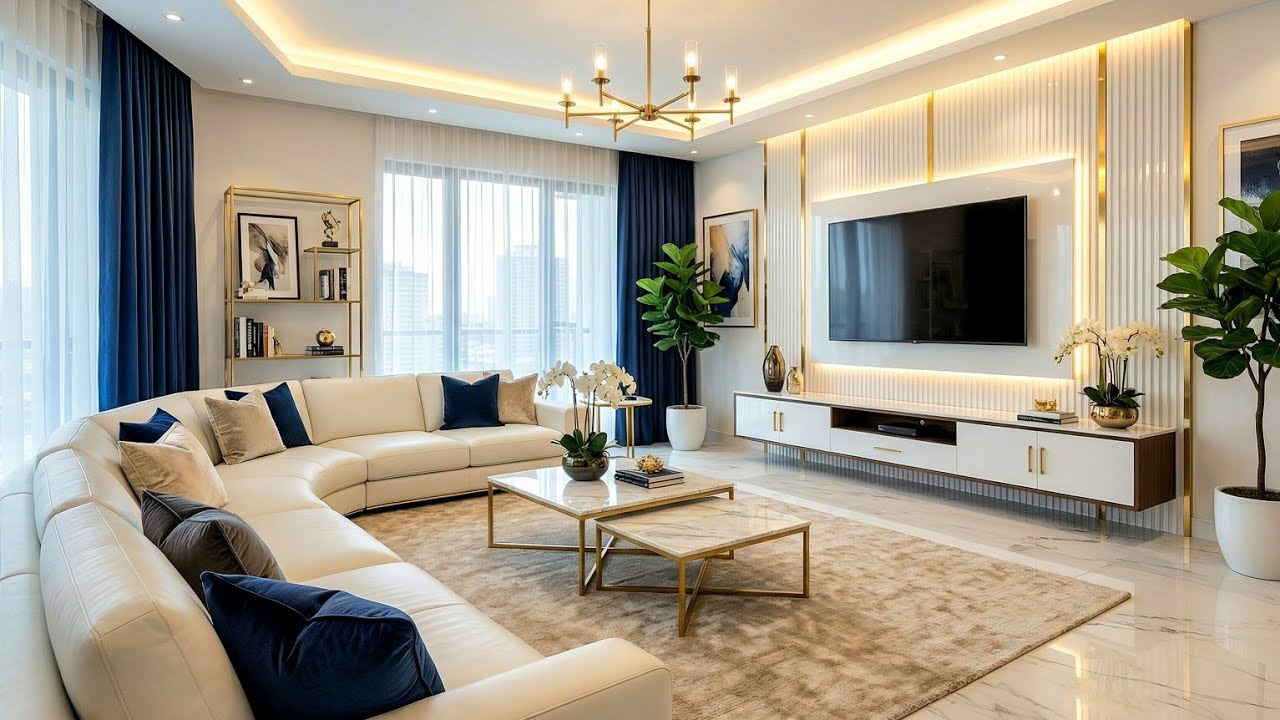 Top 100 Luxury Home Interior Design Trends 2026 | Modern Living Room Furniture & TV Wall Ideas
