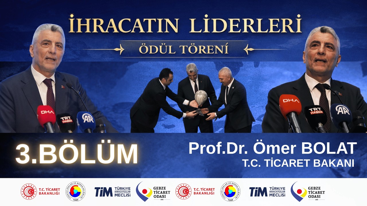 Gebze Ticaret Odası İhracatın Liderleri Ödül Töreni - 3. bölüm /@ticaret