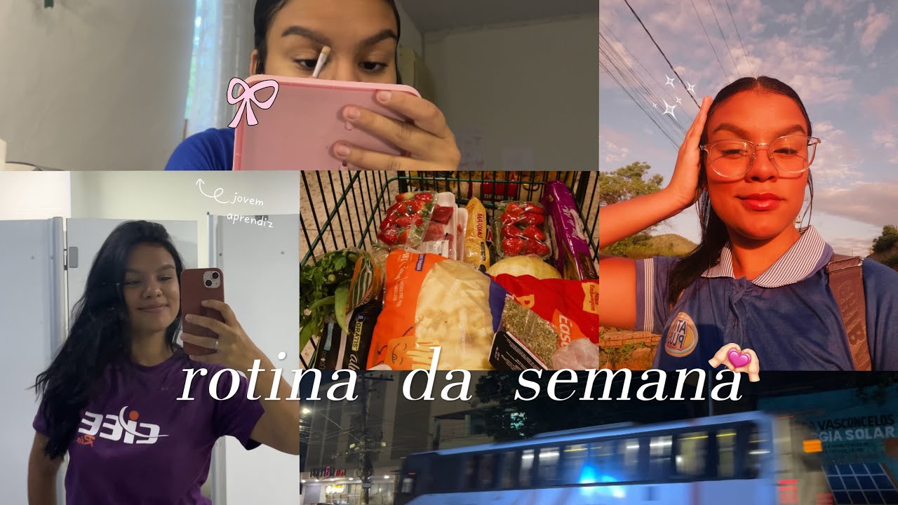 vlog de uma jovem aprendiz 👩🏻‍💻🛒💐✨ *trablhos, curso, mercado…