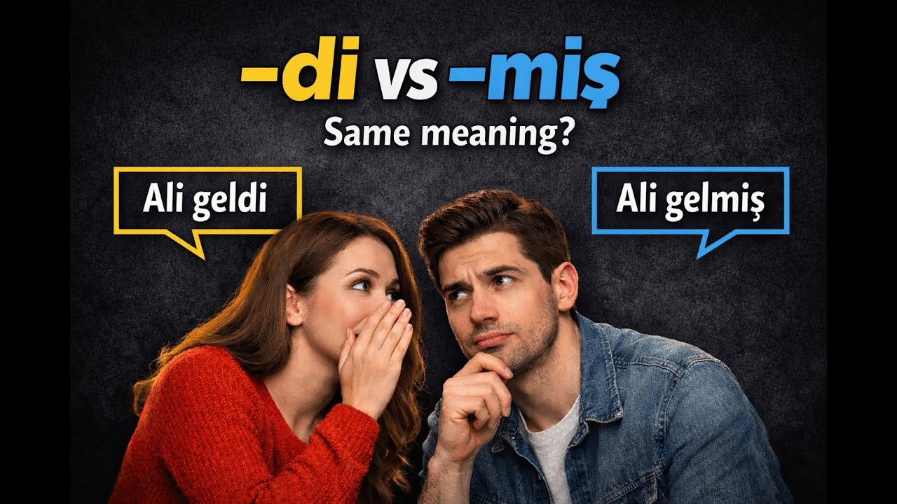 Turkish Past Tense -di vs. -miş in a Dialogue (A2) | PART 1: What's the difference