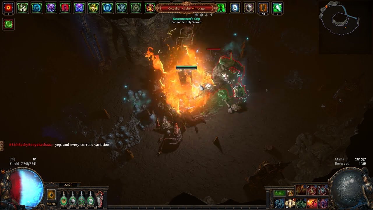Aurabot 320% aura effect Path of Exile 3.22