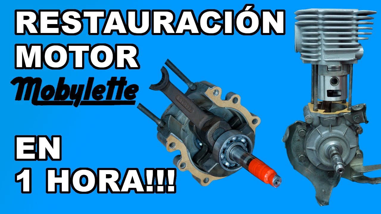 Restaurar un MOTOR DE MOBYLETTE por completo, EN UNA HORA!!!