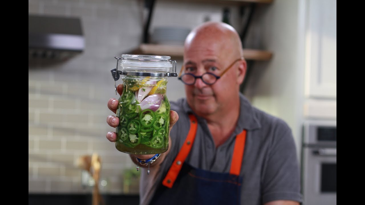 Andrew Zimmern Cooks: Pickled Jalape&ntilde;os