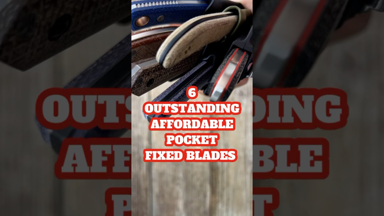 6 Outstanding Pocket Fixed Blades! #edcknife #bushcraft #blade
