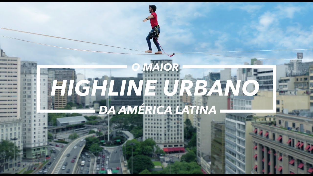O maior highline urbano da América Latina - São Paulo #slackline #highline #saopaulo