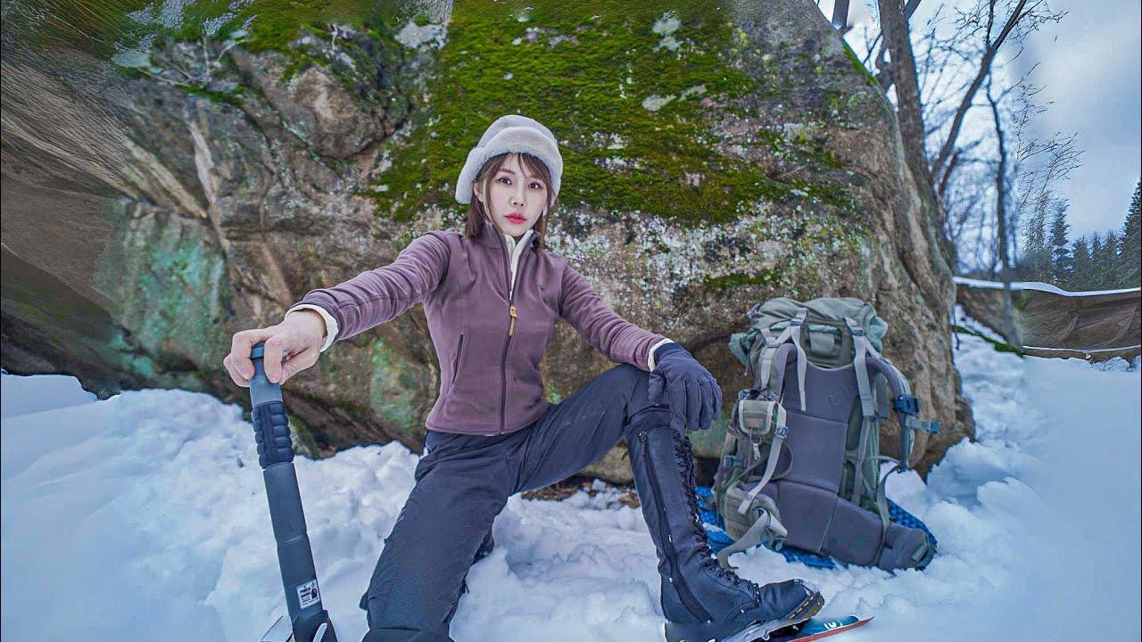 2 ночи и 3 дня в одиночестве после 50 см снега. Эпизод 1 / Кемпинг в одиночку