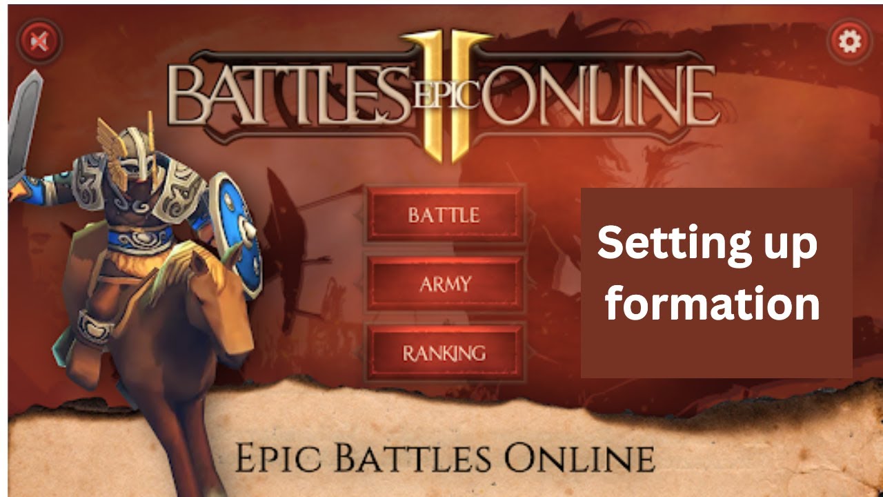 02. Epic Battle Online - Setting up the formation