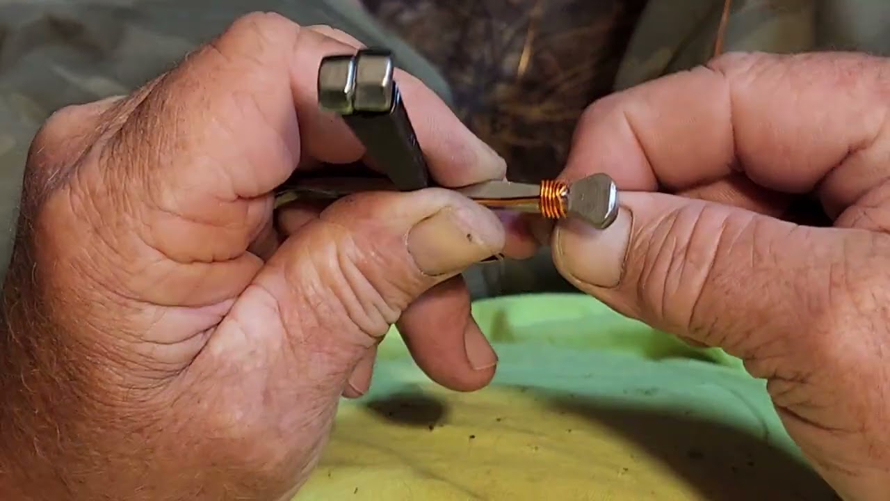 How to make a draft horseshoe nail cross.